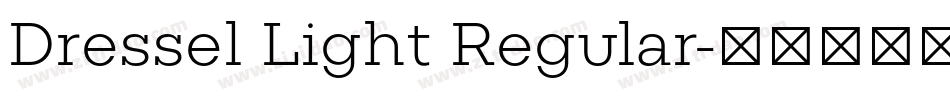 Dressel Light Regular字体转换